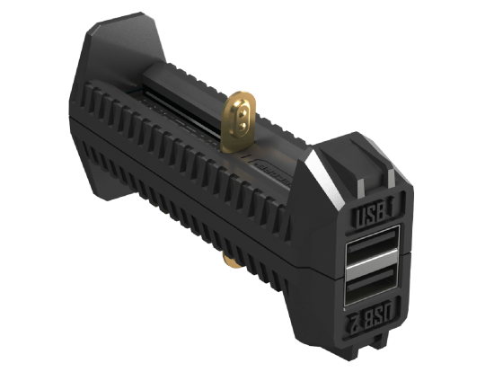 2 в 1 - Зарядное устройство + Power Bank Nitecore F2 (4.2V/5V, 2х1000mA, USB)
